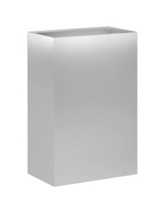 Vaso da giardino Argento 50 x 30 x 75 cm Acciaio zincato 2