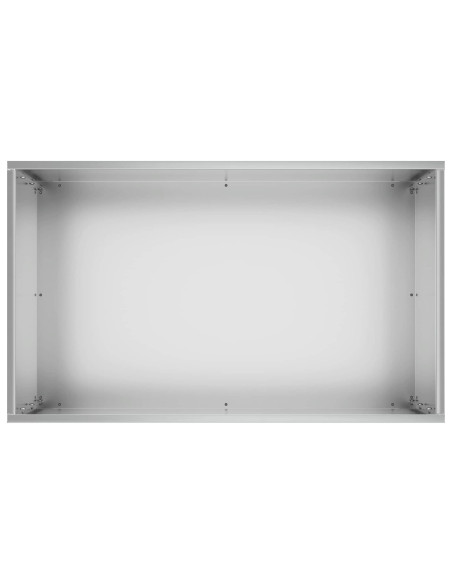Vaso da giardino Argento 50 x 30 x 75 cm Acciaio zincato