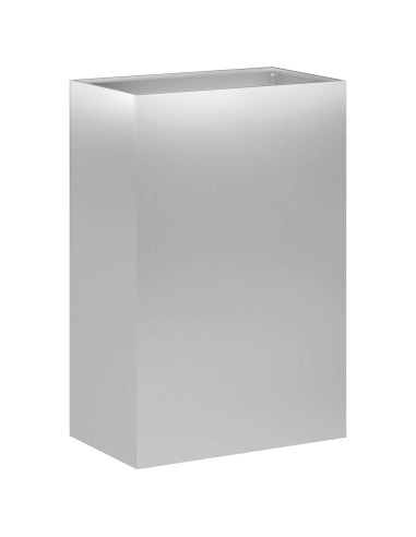 Vaso da giardino Argento 50 x 40 x 75 cm Acciaio zincato