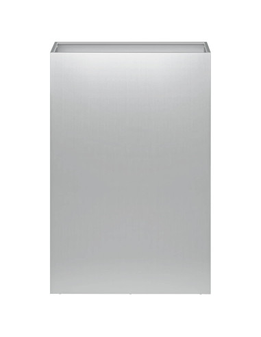 Vaso da giardino Argento 50 x 40 x 75 cm Acciaio zincato