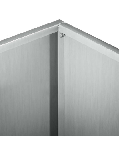 Vaso da giardino Argento 60 x 60 x 30 cm Acciaio zincato
