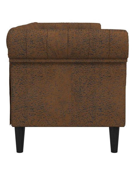 Divano Marrone 201,5 x 74,5 x 74,5 cm Poliestere