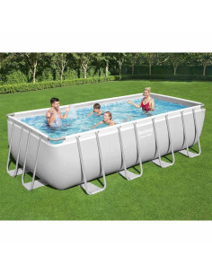 Bestway Power Steel Set Piscina Rettangolare 488x244x122 cm