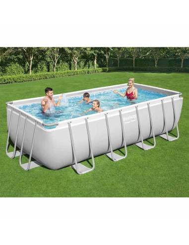Bestway Power Steel Set Piscina Rettangolare 488x244x122 cm