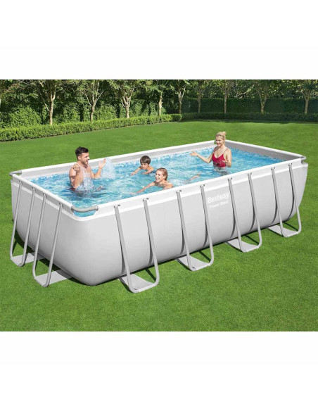 Bestway Power Steel Set Piscina Rettangolare 488x244x122 cm