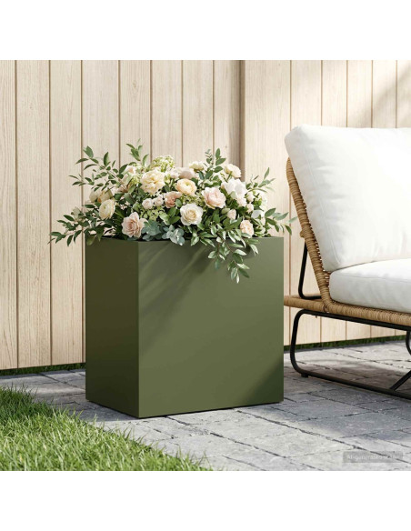 Vaso da giardino Verde Oliva 50 x 30 x 40 cm