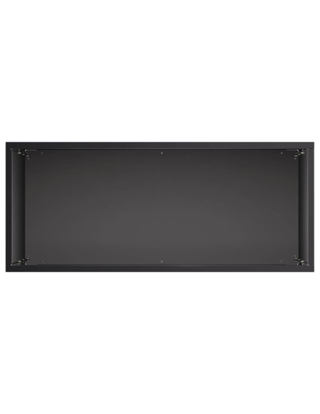 Vaso da giardino 2 pz Nero 40 x 20 x 75 cm