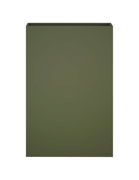 Vaso da giardino 2 pz Verde Oliva 40 x 20 x 75 cm