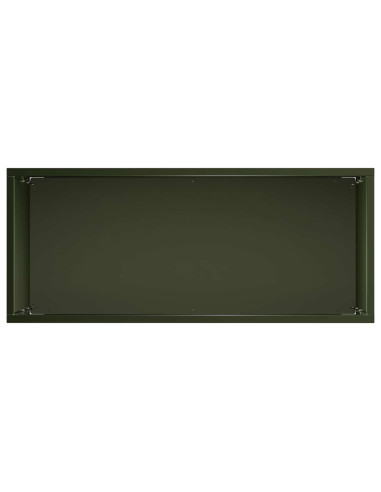 Vaso da giardino 2 pz Verde Oliva 40 x 20 x 75 cm