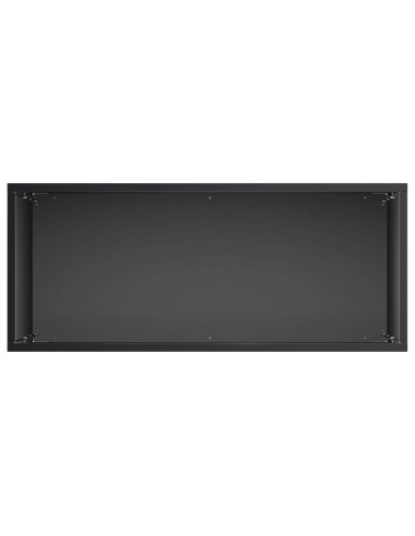 Vaso da giardino Nero 50 x 20 x 75 cm Acciaio laminato a freddo