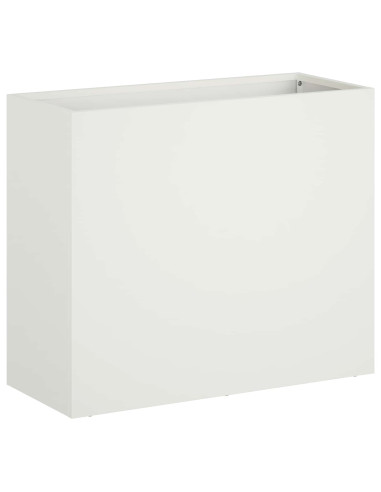Vaso da giardino 2 pz Bianco 50 x 20 x 40 cm