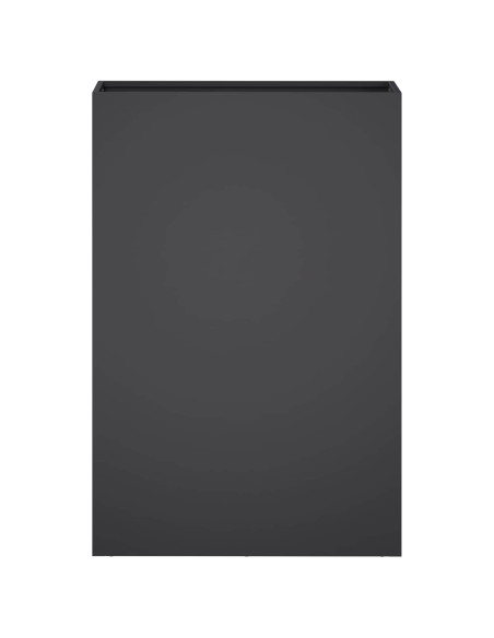 Vaso da giardino Nero 40 x 20 x 75 cm Acciaio laminato a freddo