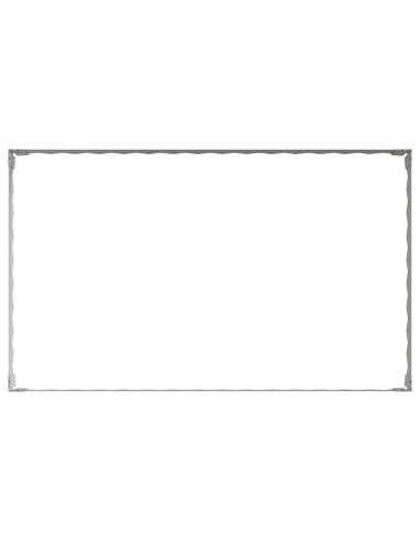 Bordura per Prato 4 pz 100 x 60 x 20 cm Acciaio Argento