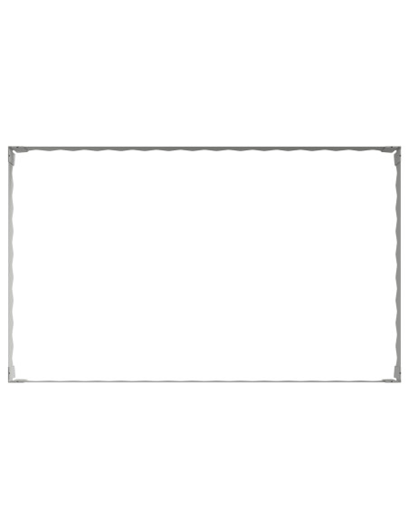 Bordura per Prato 4 pz 100 x 60 x 20 cm Acciaio Argento