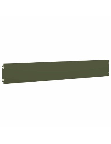 Bordura per Prato 30 pz 15 x 103 cm Acciaio Verde Oliva