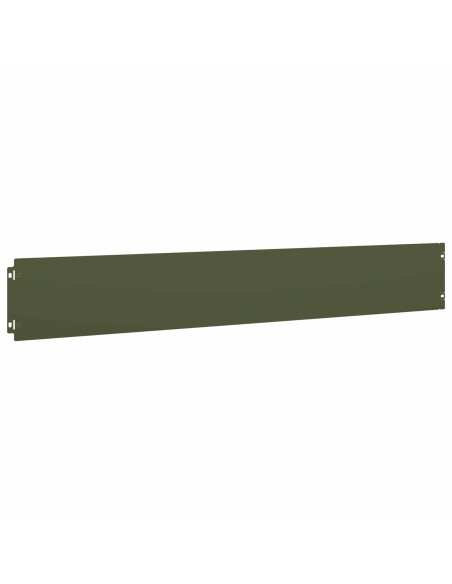 Bordura per Prato 30 pz 15 x 103 cm Acciaio Verde Oliva