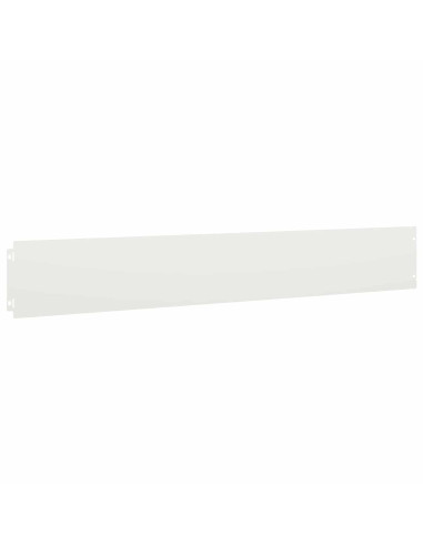 Bordura per Prato 30 pz 15 x 103 cm Acciaio Bianco