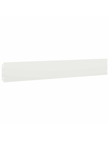 Bordura per Prato 30 pz 15 x 103 cm Acciaio Bianco