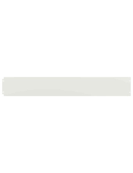 Bordura per Prato 30 pz 15 x 103 cm Acciaio Bianco