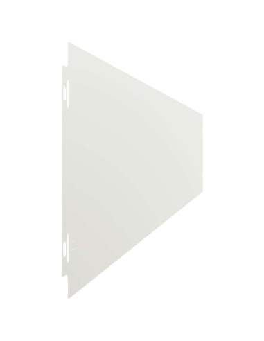 Bordura per Prato 30 pz 15 x 103 cm Acciaio Bianco
