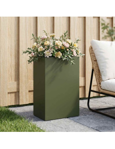 Vaso da giardino Verde Oliva 50 x 30 x 75 cm