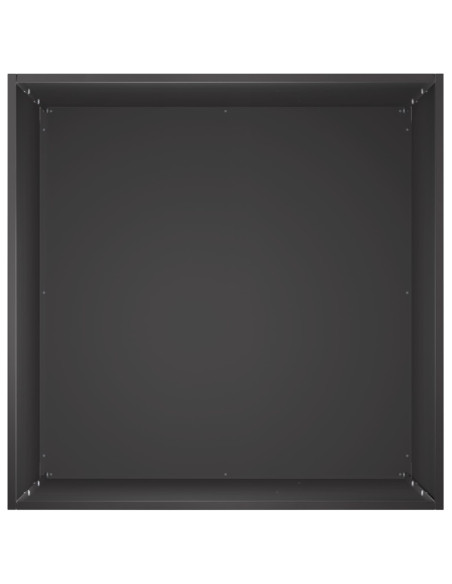 Vaso da giardino Nero 40 x 40 x 75 cm Acciaio laminato a freddo