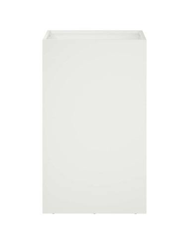 Vaso da giardino 2 pz Bianco 30 x 30 x 50 cm