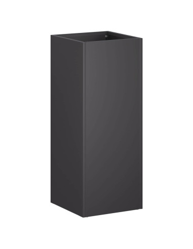 Vaso da giardino 2 pz Nero 20 x 20 x 50 cm