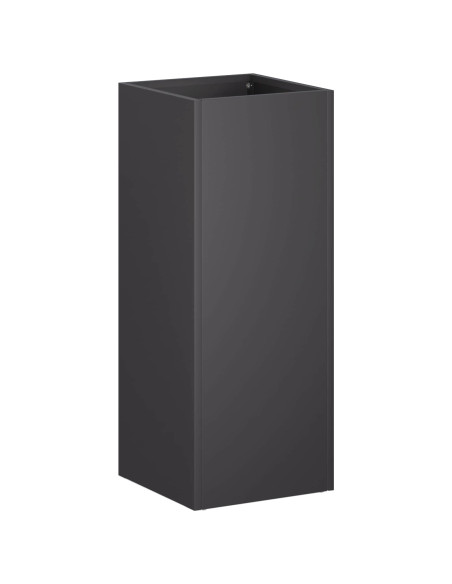 Vaso da giardino 2 pz Nero 20 x 20 x 50 cm