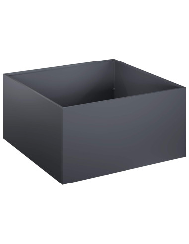 Vaso da giardino 2 pz Antracite 60 x 60 x 30 cm