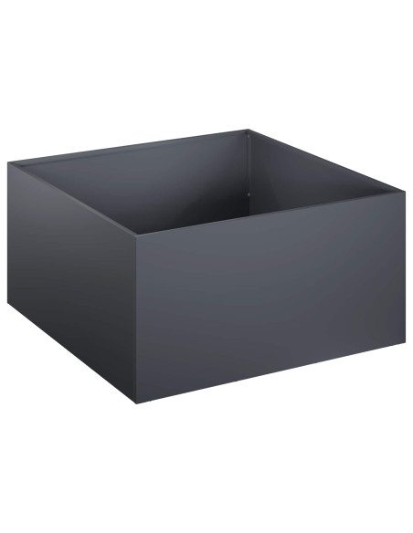 Vaso da giardino 2 pz Antracite 60 x 60 x 30 cm