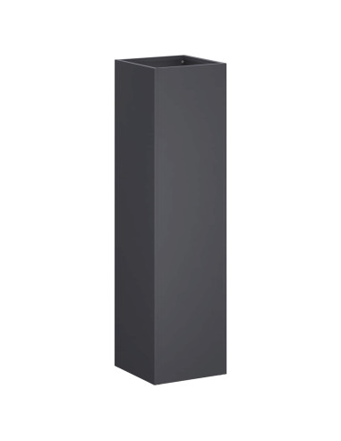 Vaso da giardino 2 pz Antracite 20 x 20 x 75 cm