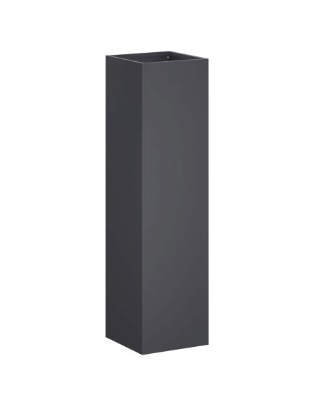 Vaso da giardino 2 pz Antracite 20 x 20 x 75 cm