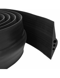 Guarnizione per pavimento del garage Nero 112 x 20 mm 5,5 m