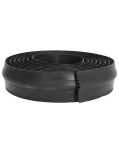 Guarnizione per pavimento del garage Nero 112 x 20 mm 5,5 m 2