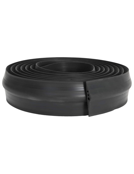 Guarnizione per pavimento del garage Nero 112 x 20 mm 5,5 m