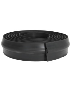 Guarnizione per pavimento del garage Nero 155 x 28 mm 5,5 m 2