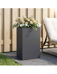 Vaso da giardino Antracite 50 x 40 x 75 cm