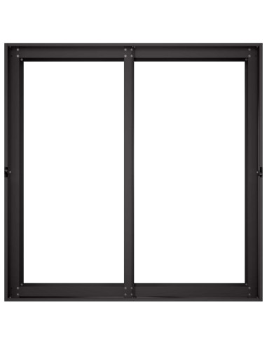 Vaso da giardino Nero 80 x 80 x 60 cm Acciaio laminato a freddo