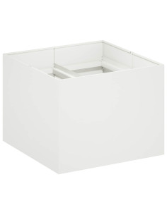 Vaso da giardino Bianco 80 x 80 x 60 cm 2