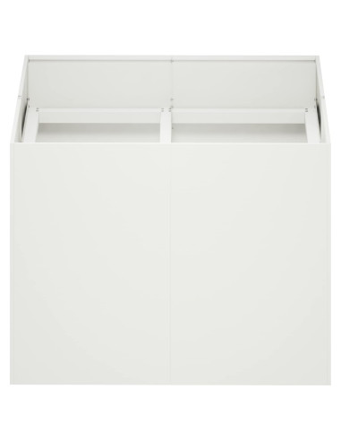 Vaso da giardino Bianco 80 x 80 x 60 cm