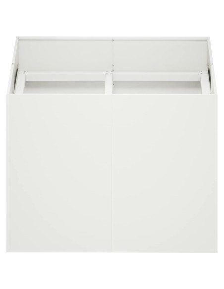 Vaso da giardino Bianco 80 x 80 x 60 cm
