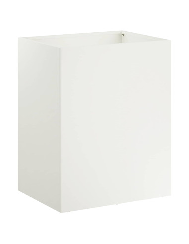 Vaso da giardino 2 pz Bianco 40 x 30 x 50 cm