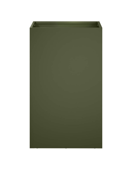 Vaso da giardino 2 pz Verde Oliva 40 x 40 x 50 cm