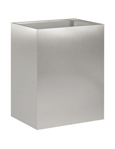 Vaso da giardino Argento 40 x 30 x 40 cm Acciaio Inox 2