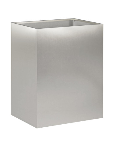 Vaso da giardino Argento 40 x 30 x 40 cm Acciaio Inox