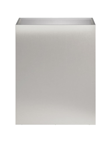 Vaso da giardino Argento 40 x 30 x 40 cm Acciaio Inox