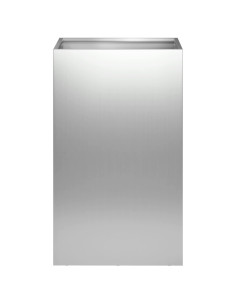 Vaso da giardino Argento 30 x 30 x 50 cm Acciaio zincato 2