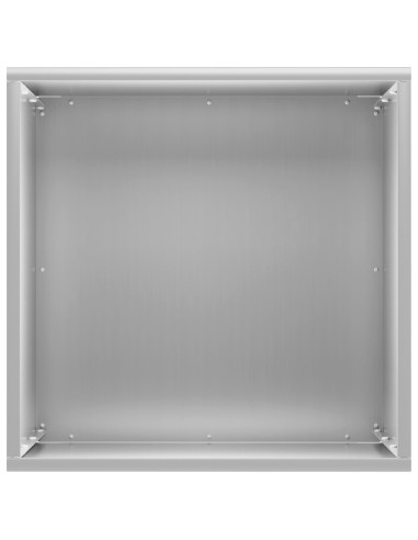 Vaso da giardino Argento 30 x 30 x 50 cm Acciaio zincato