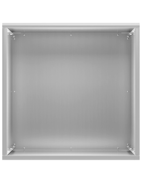Vaso da giardino Argento 30 x 30 x 50 cm Acciaio zincato